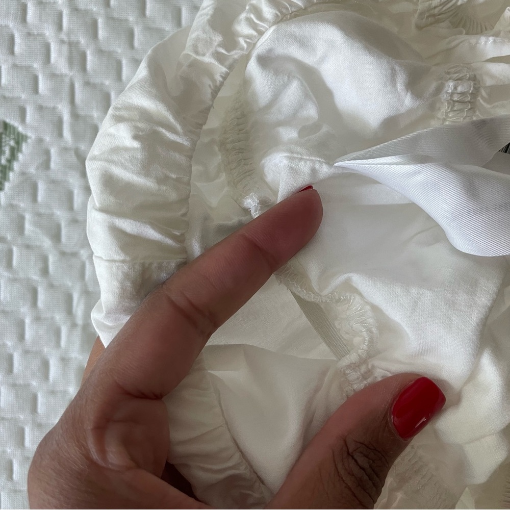 En Saison White Ruffle Tank Top - Picture 7 of 7